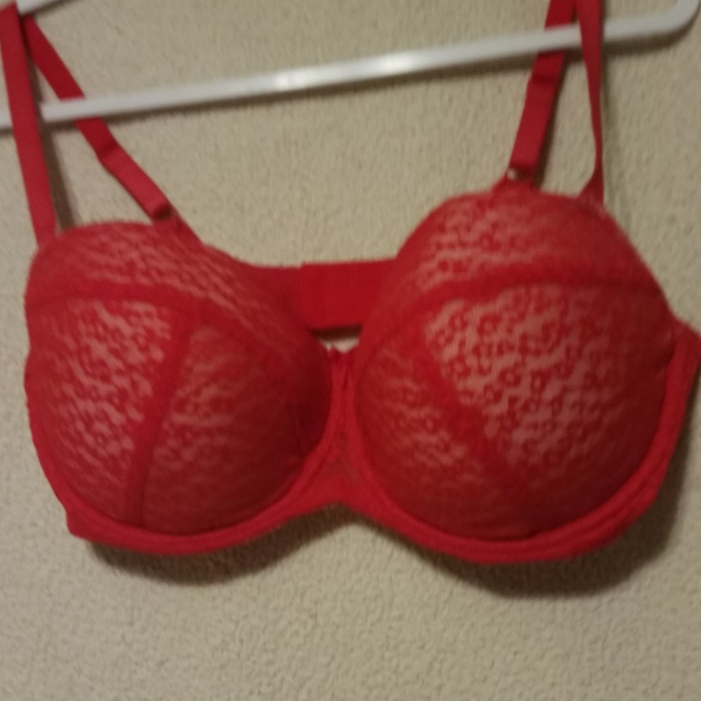 Pretty Secrets Bra 38DDD Red Lace